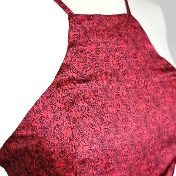 Honey Punch Paisley Satin Wide Leg Jumpsuit Size Medium New With Tag - Picture 5 of 15